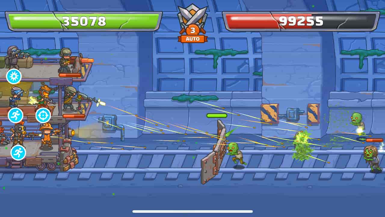 Tower Train Zombie Defense 2D